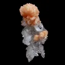 Stilbite Bow Shape on Gemmy Terminated Apophyllite Natural Mineral Specimen (Repaired) - image 4