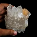 Stilbite 'Bow-Tie' on Apophyllite Natural Mineral Specimen - image 5