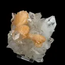 Stilbite 'Bow-Tie' on Apophyllite Natural Mineral Specimen - image 2