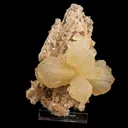Stilbite 'Bow-Tie' on Heulandite Natural Mineral Specimen - image 1