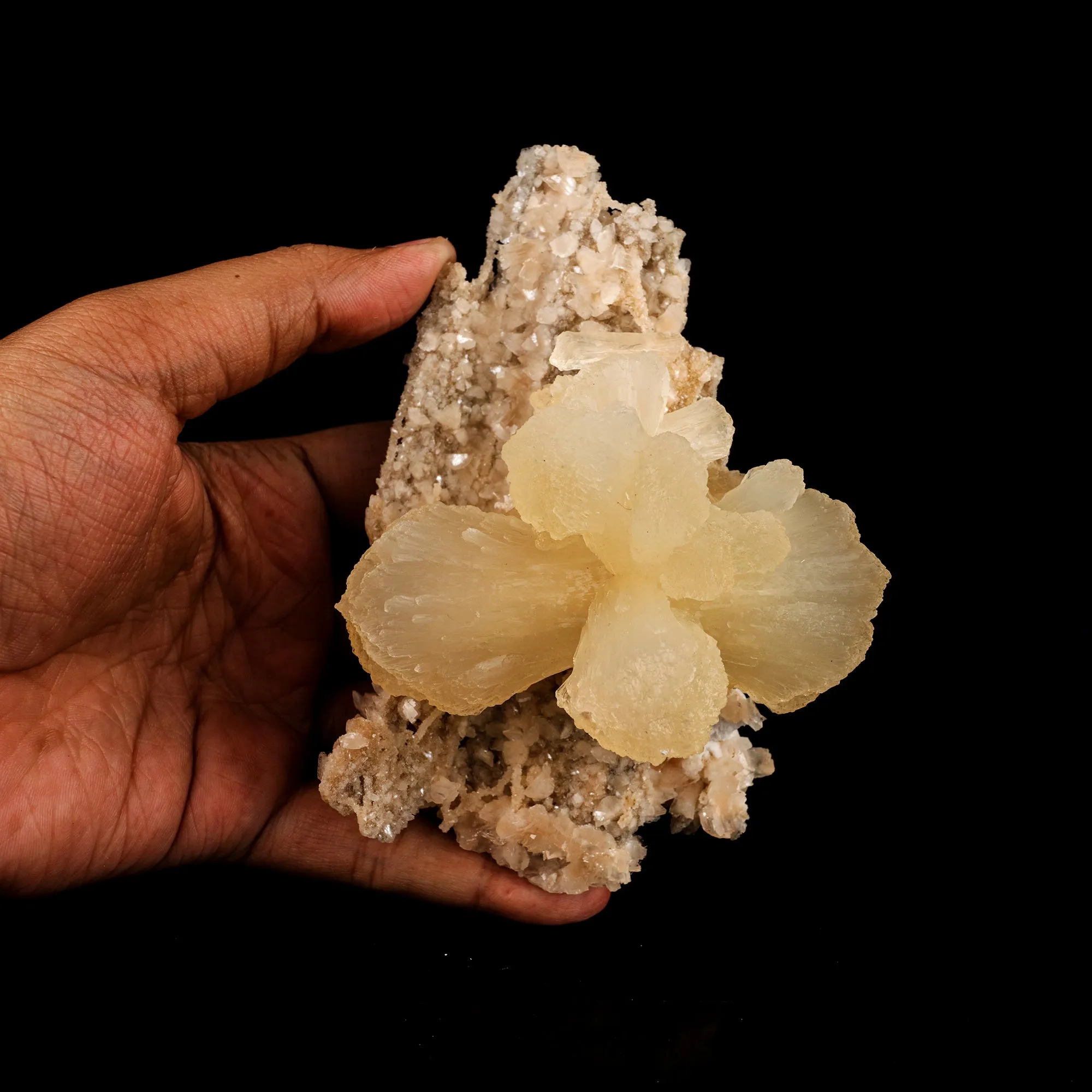 Stilbite 'Bow-Tie' on Heulandite Natural Mineral Specimen - image 3