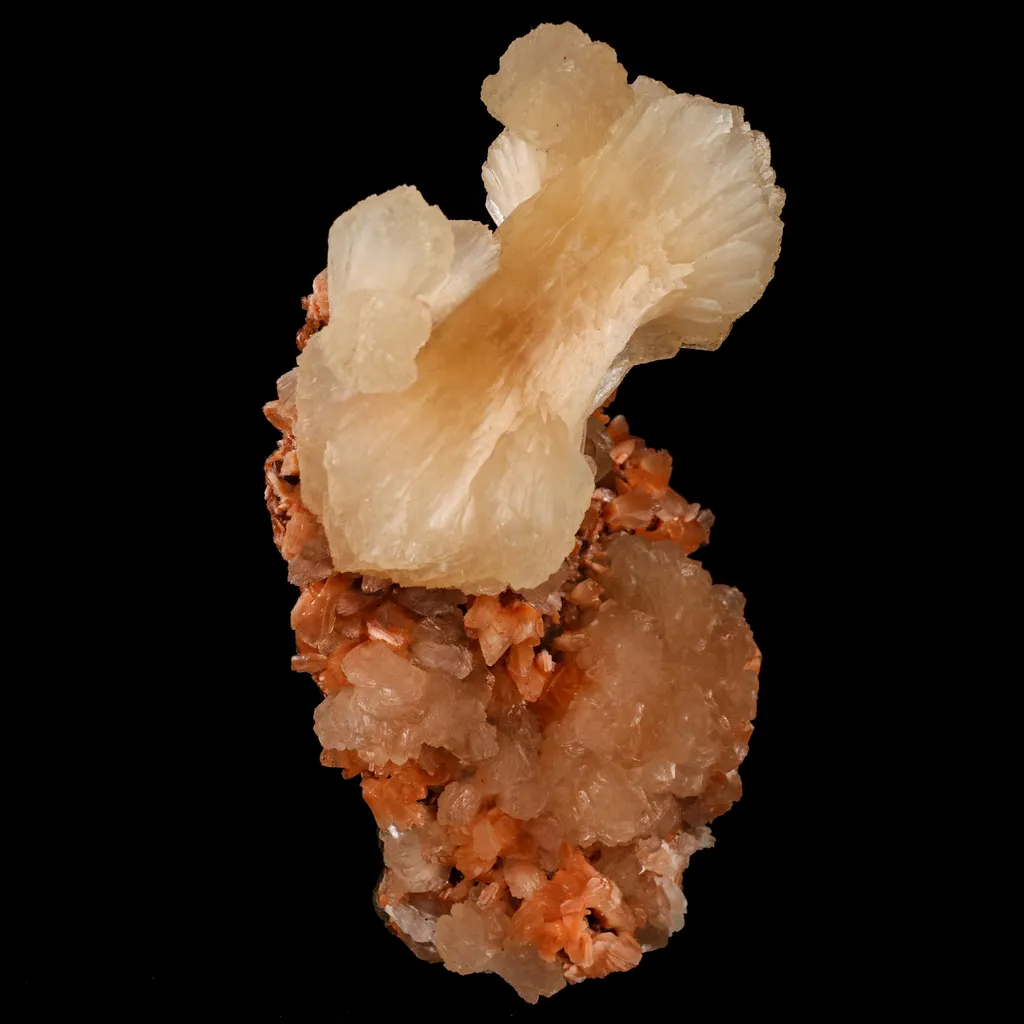 Stilbite 'Bow-Tie' on Heulandite Natural Mineral Specimen - image 3