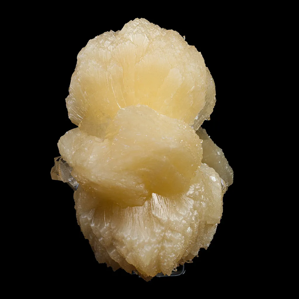 Stilbite bow with Apophyllite Natural Mineral Specimen image