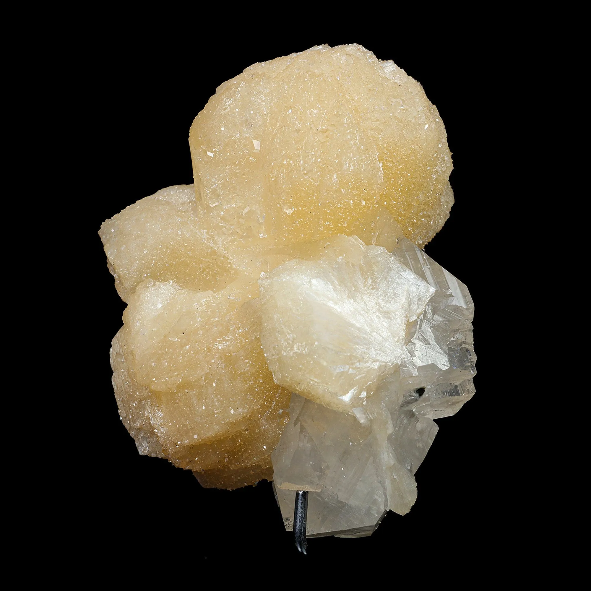 Stilbite bow with Apophyllite Natural Mineral Specimen - image 3