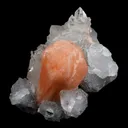 Stilbite Cluster on Gemmy Apophyllite With MM Quartz Natural Mineral Specimen - image 3