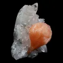 Stilbite Cluster on Gemmy Apophyllite With MM Quartz Natural Mineral Specimen - image 2