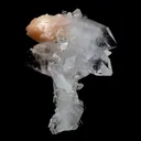 Stilbite Crystals Fused with Pointed Apophyllite Crystals Natural Mineral Specimen - image 6