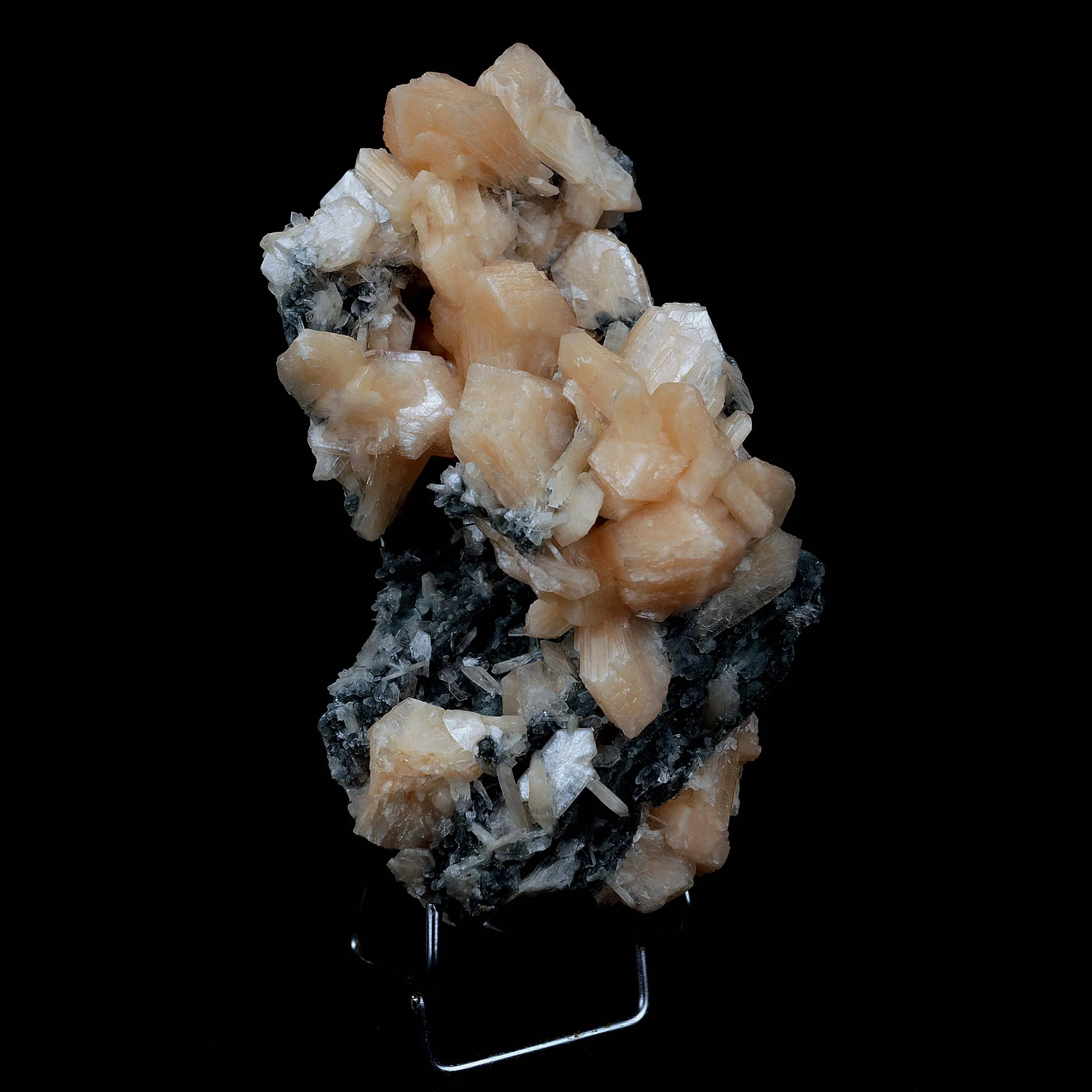 Stilbite Crystals on Chalcedony Big Cluster Natural Mineral Specimen - image 3