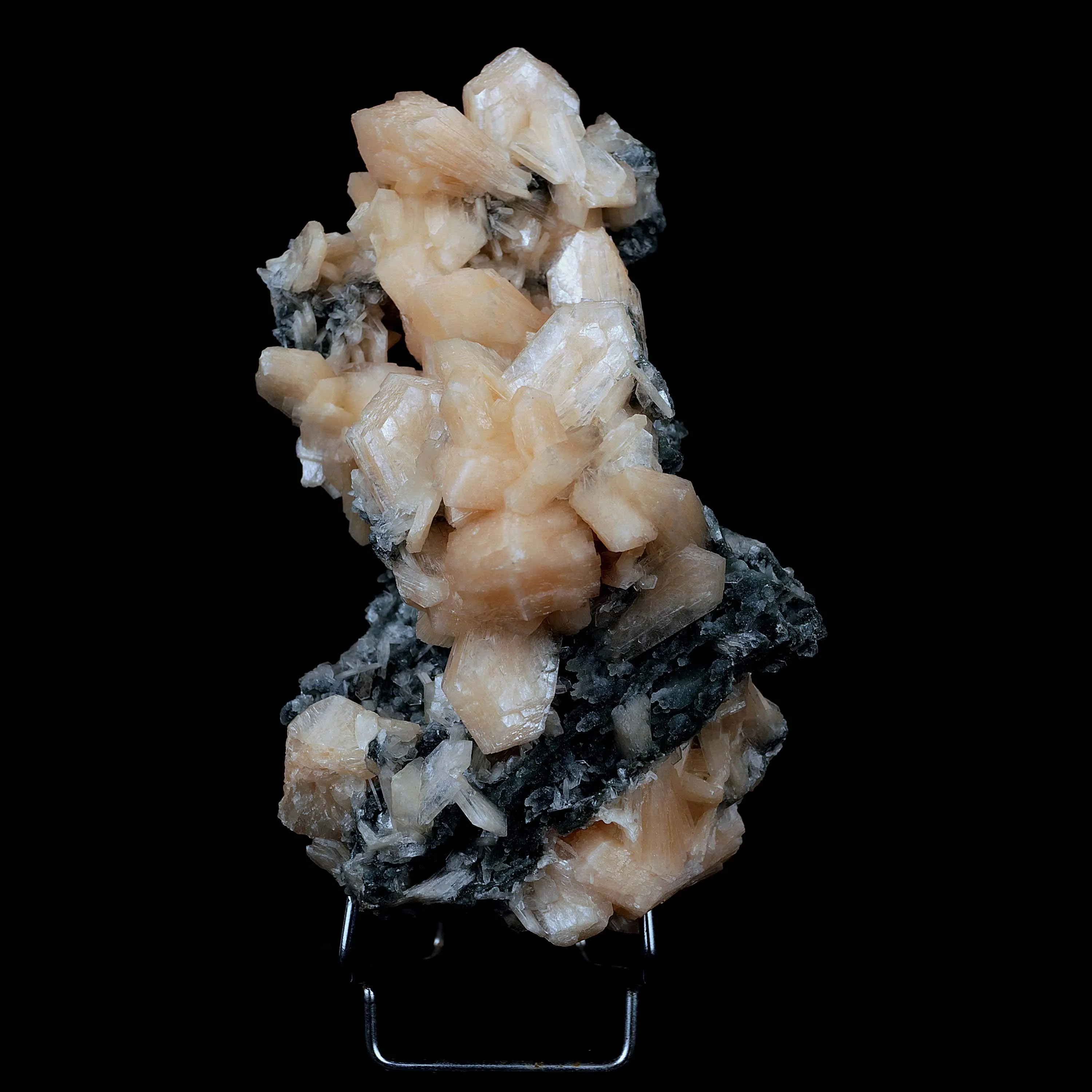 Stilbite Crystals on Chalcedony Big Cluster Natural Mineral Specimen - image 1