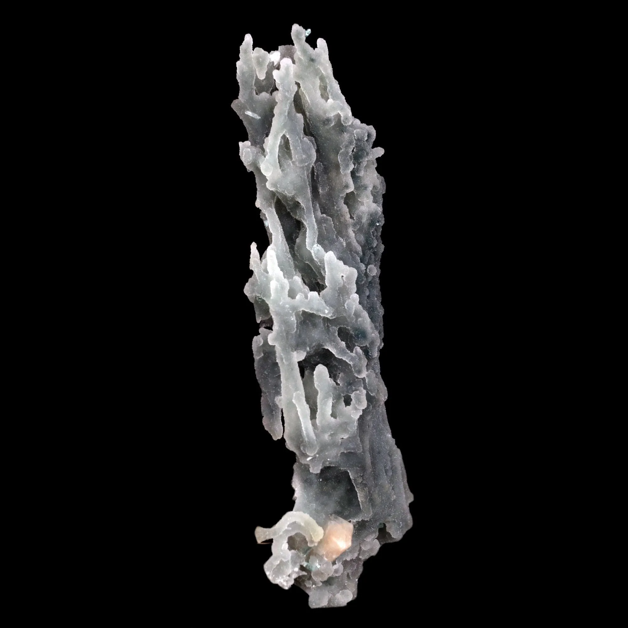 Stilbite Crystals on Chalcedony Coral Natural Mineral Specimen - image 2