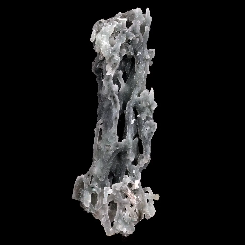 Stilbite Crystals on Chalcedony Coral Natural Mineral Specimen - image 5