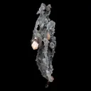 Stilbite Crystals on Chalcedony Sea Coral Natural Mineral Specimen - image 2