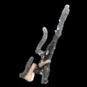 Stilbite Crystals on Chalcedony Stalactite (Repair) Natural Mineral Specimen - image 2