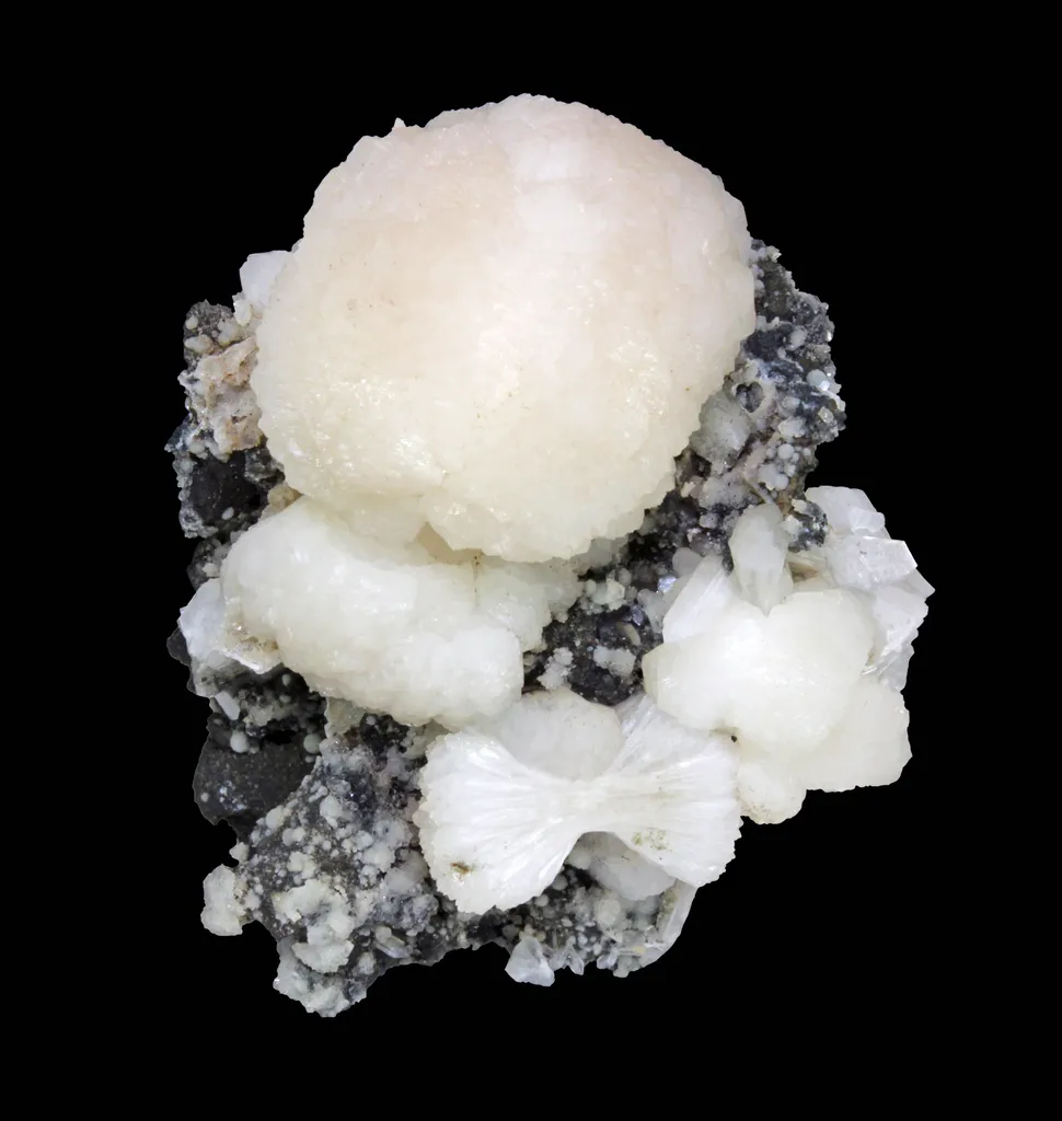 Stilbite from USA, New Jersey, Haledon, Braen Quarry image
