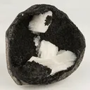 Stilbite in Chalcedony Geode Free Standing Natural Mineral Specimen - image 3