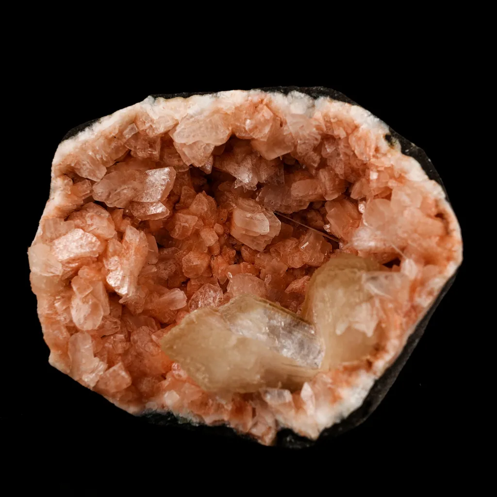 Stilbite Inside Heulandite Geode Natural Mineral Specimen - image 3