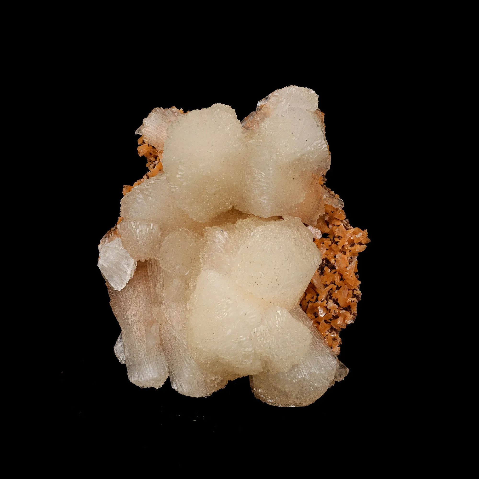 Stilbite Lusterous Cluster Natural Mineral Specimen - image 1
