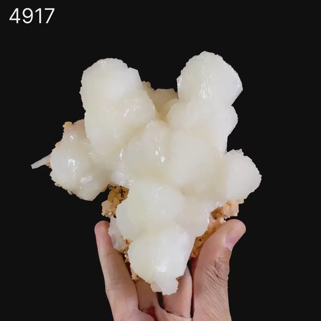 Stilbite Lusterous on Heulandite Natural Mineral Specimen - image 6