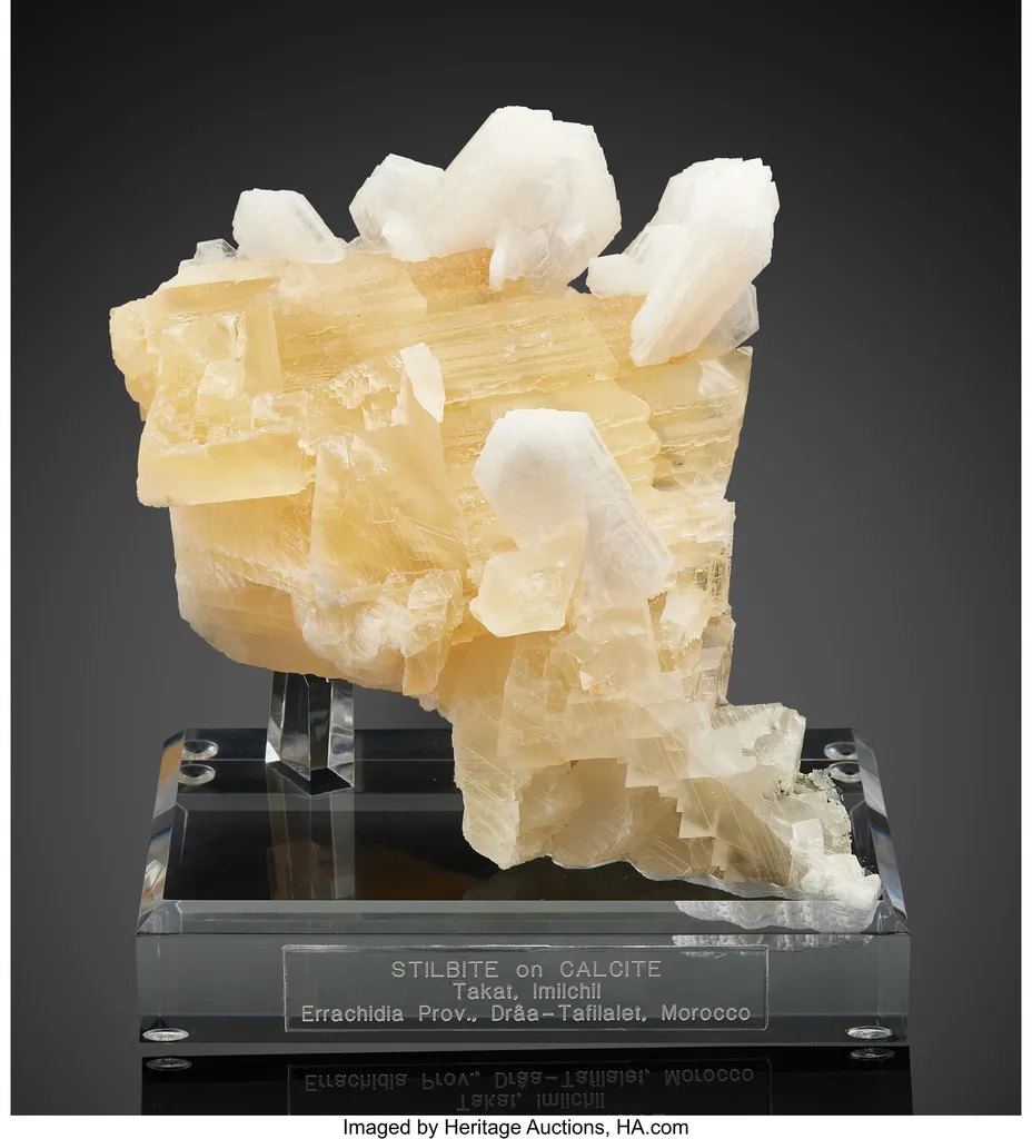 Stilbite on Calcite image