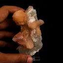 Stilbite on Calcite Natural Mineral Specimen - image 4