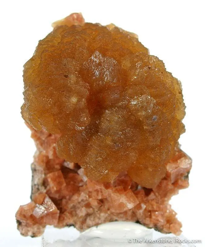 Stilbite on Chabazite - image 2