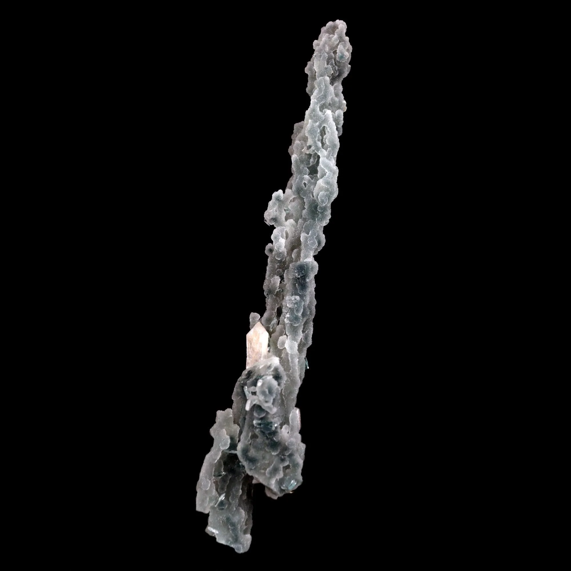 Stilbite on Chalcedony Coral Natural Mineral Specimen - image 3