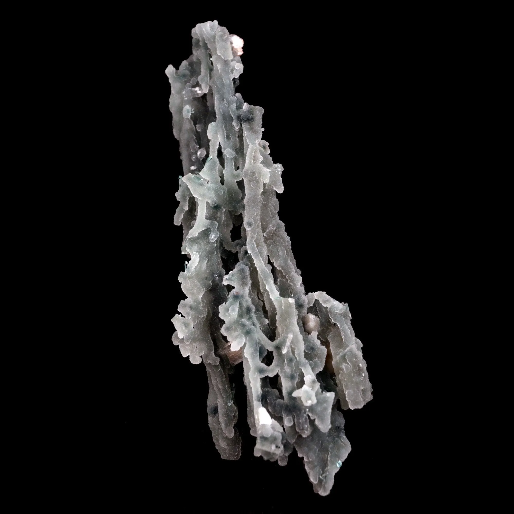 Stilbite on Chalcedony Coral Natural Mineral Specimen - image 3