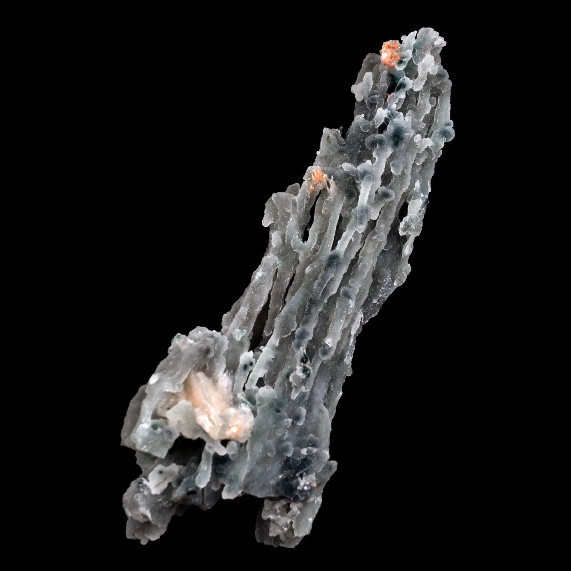 Stilbite on Chalcedony Coral Natural Mineral Specimen - image 5