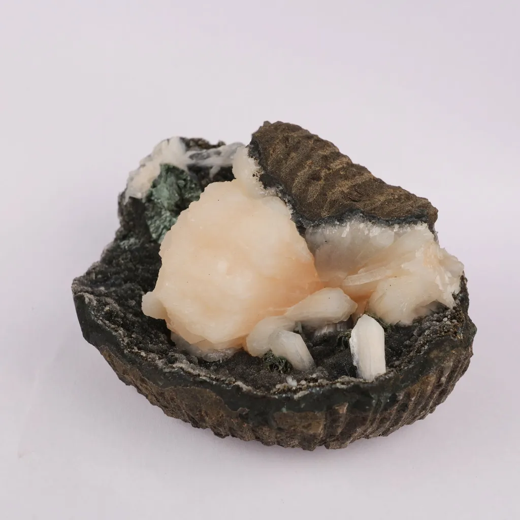 Stilbite on Chalcedony Free Standing Natural Mineral Specimen - image 2