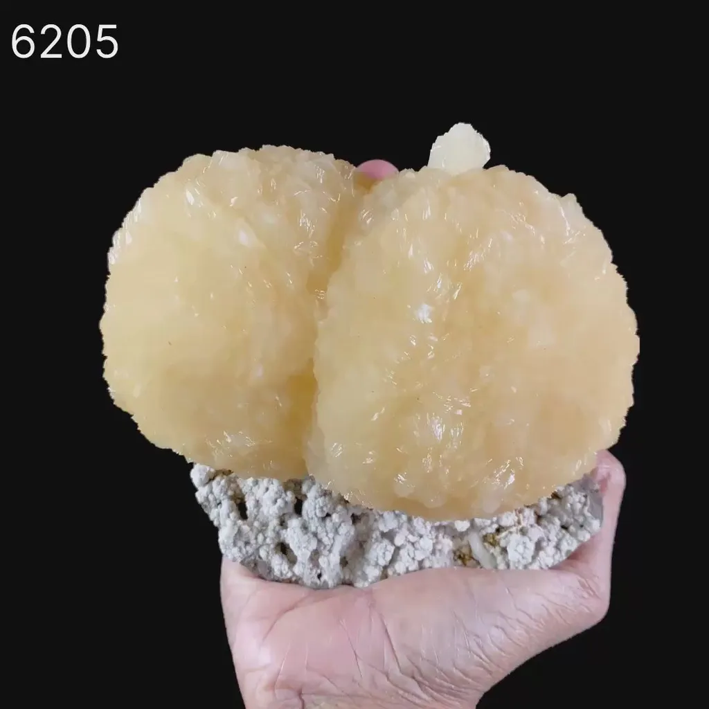 Stilbite on Chalcedony Natural Mineral Specimen - image 5