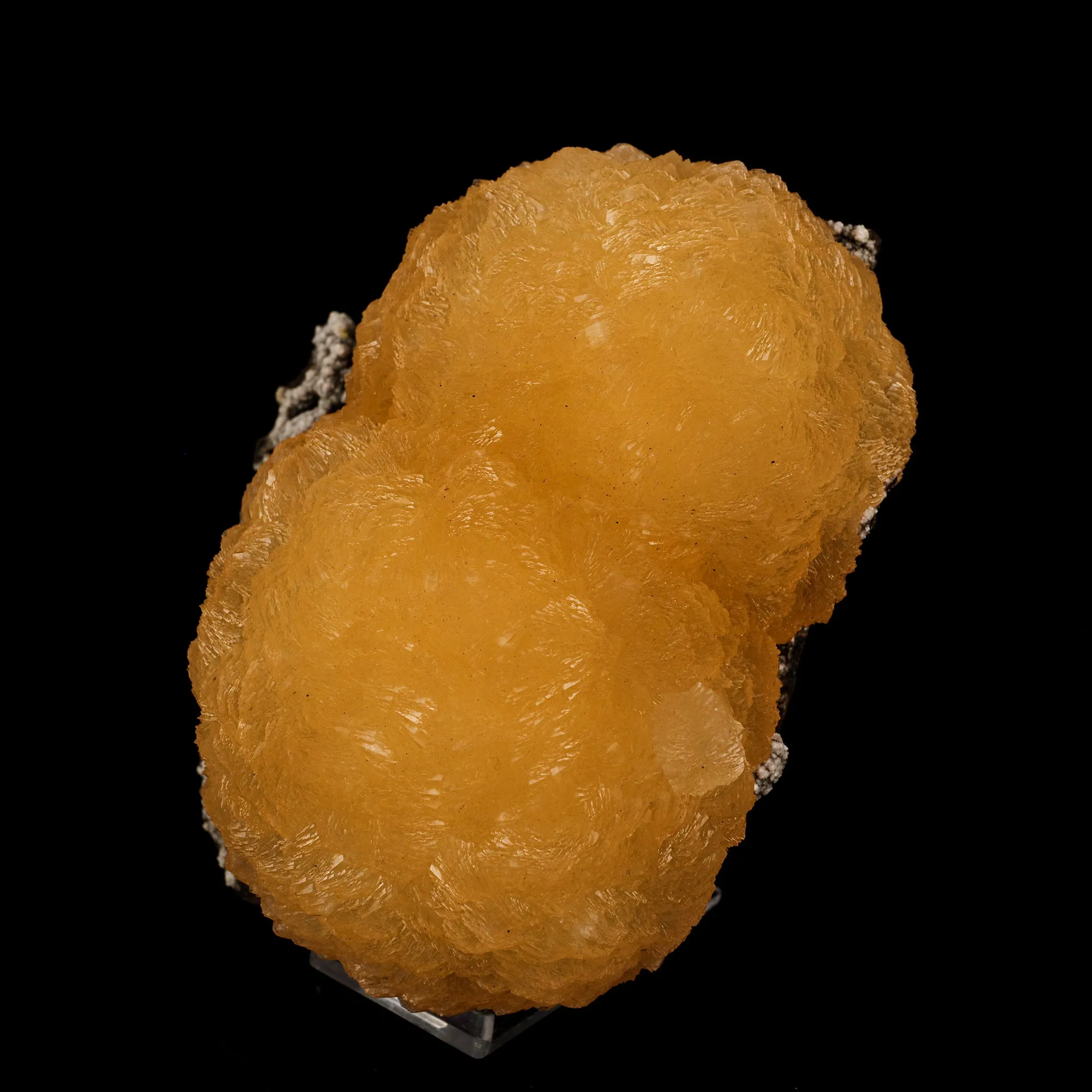 Stilbite on Chalcedony Natural Mineral Specimen - image 2