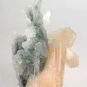 Stilbite on Chalcedony Stalactites - image 2