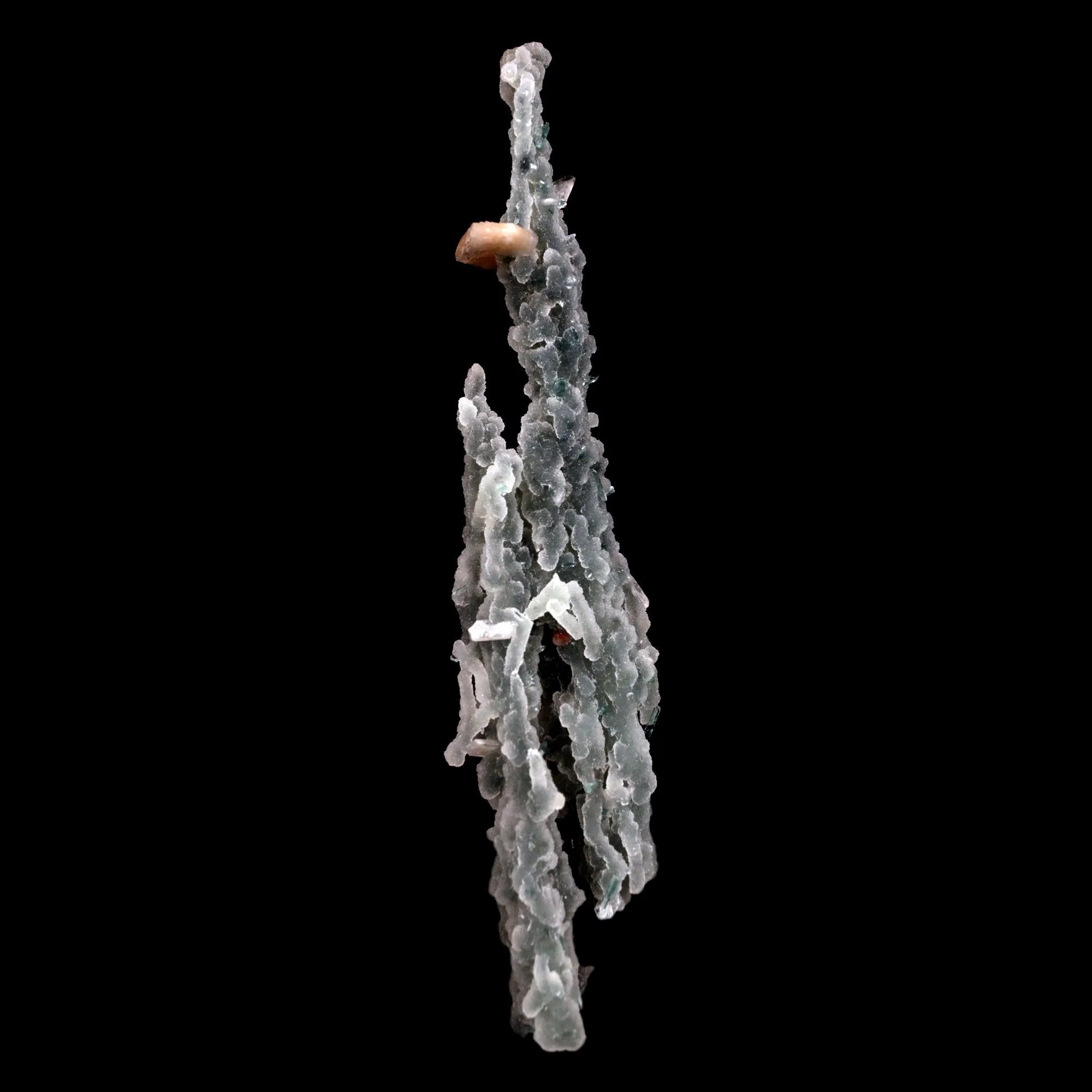 Stilbite on Chalcedony Stalactites Natural Mineral Specimen - image 5