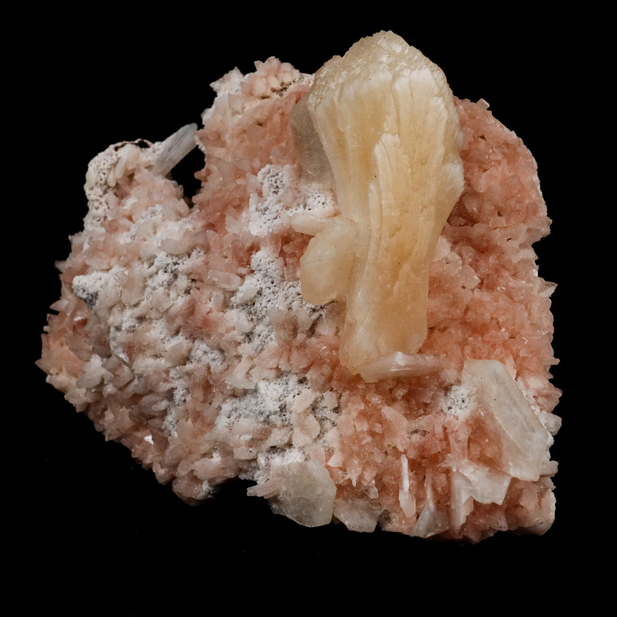 Stilbite on Heulanidte Natural Mineral Specimen - image 3
