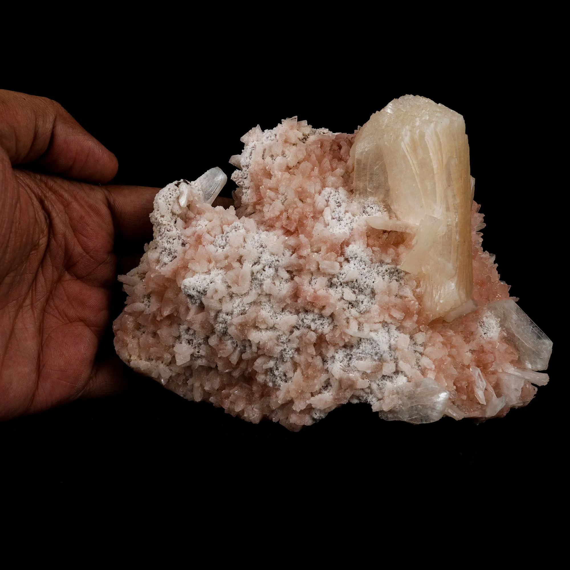 Stilbite on Heulanidte Natural Mineral Specimen - image 4