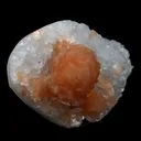 Stilbite Orange on Apophyllite Microcrystaline Natural Mineral Specimen - image 2