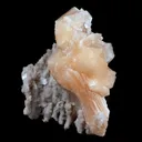 Stilbite Pink Crystal on Chalcedony Natural Mineral Specimen - image 2