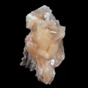 Stilbite Pink Crystal on Chalcedony Natural Mineral Specimen - image 5