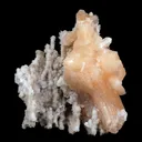 Stilbite Pink Crystal on Chalcedony Natural Mineral Specimen - image 1