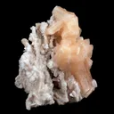 Stilbite Pink Crystal on Chalcedony Natural Mineral Specimen - image 3