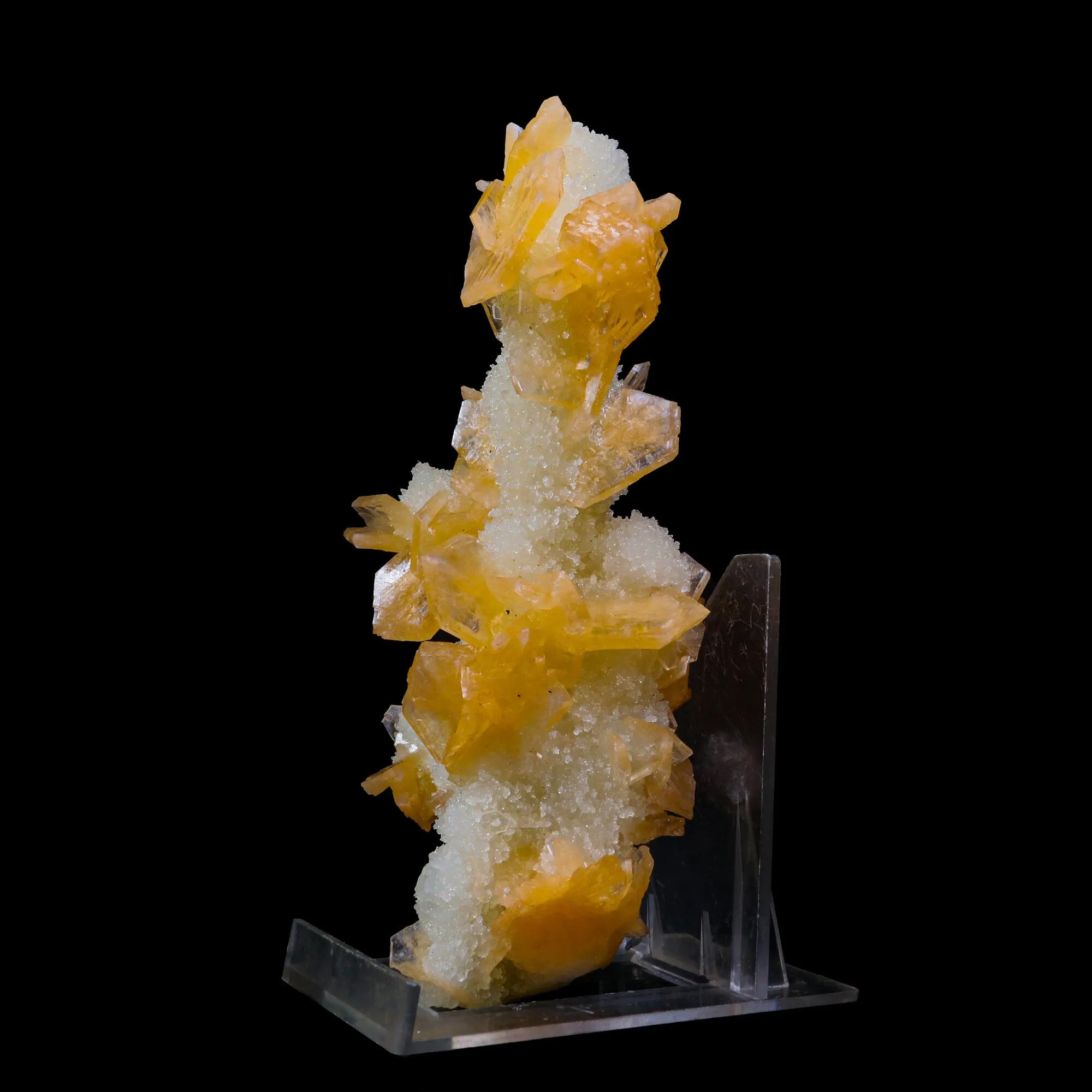 Stilbite With Chalcedony Natural Mineral Specimen - image 3