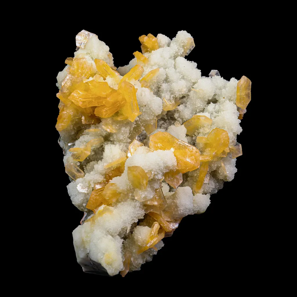 Stilbite With Chalcedony Natural Mineral Specimen image