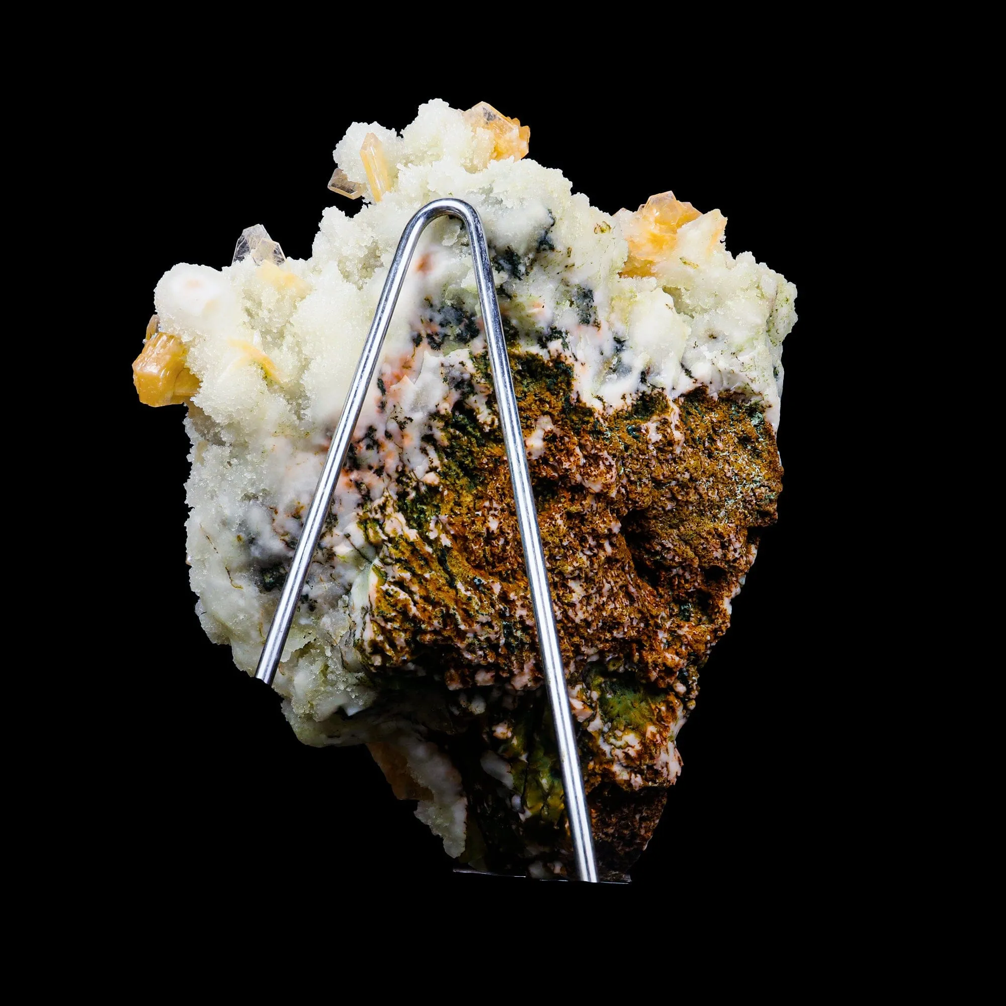 Stilbite With Chalcedony Natural Mineral Specimen - image 8