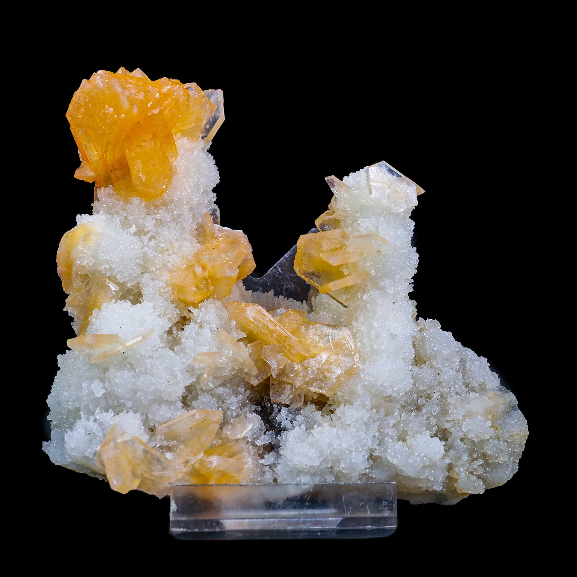 Stilbite With Chalcedony Natural Mineral Specimen - image 1