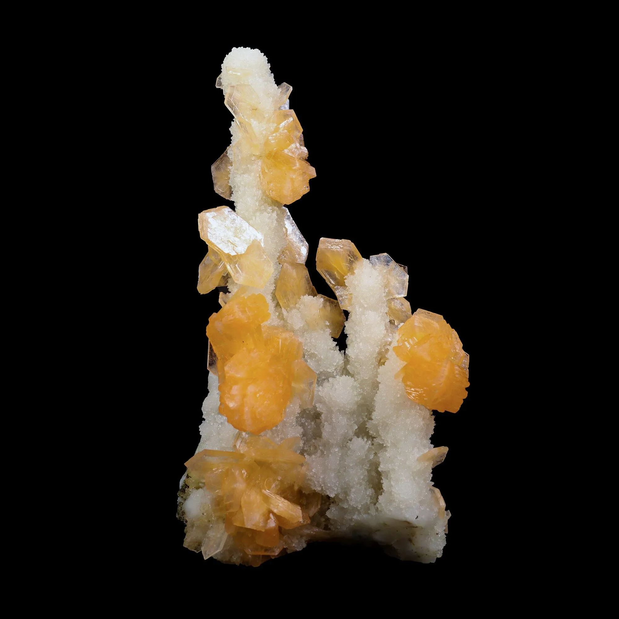 Stilbite With Chalcedony Natural Mineral Specimen - image 2
