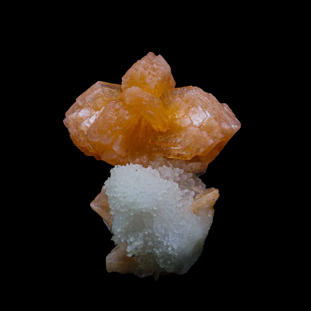 Stilbite With Chalcedony Natural Mineral Specimen image