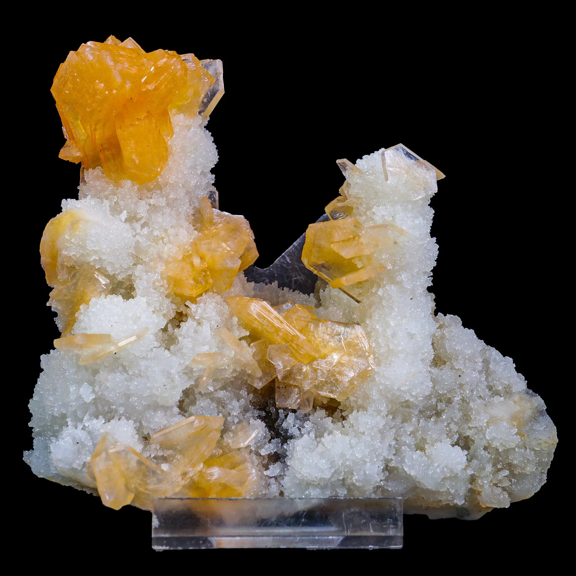 Stilbite With Chalcedony Natural Mineral Specimen - image 7