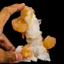 Stilbite With Chalcedony Natural Mineral Specimen - image 7