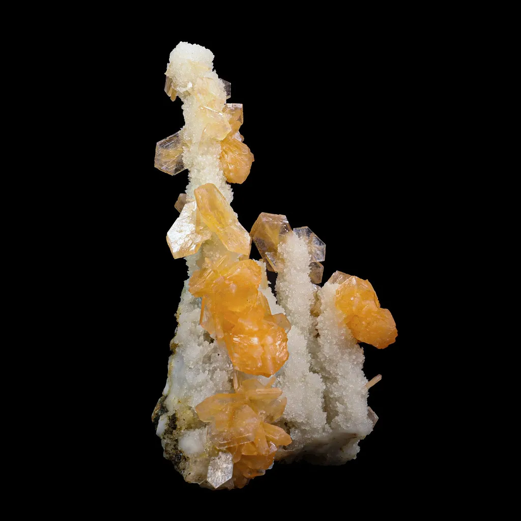 Stilbite With Chalcedony Natural Mineral Specimen image