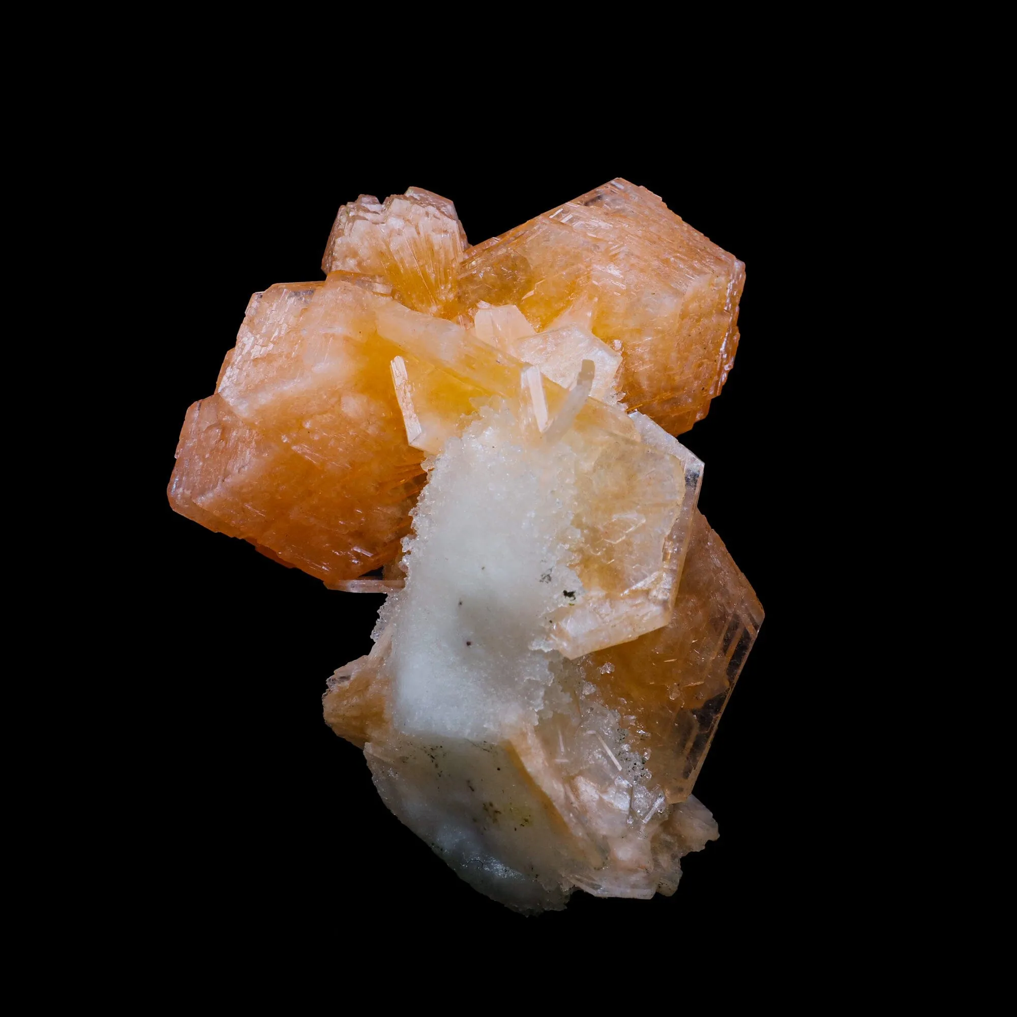 Stilbite With Chalcedony Natural Mineral Specimen - image 5